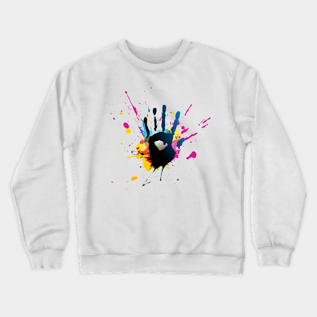 Hand Paint Splatter Crewneck Sweatshirt by RKP'sTees